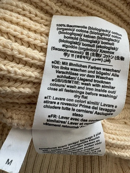 Closed Cream Ribbed Knit Sweater - Picture 6 of 7